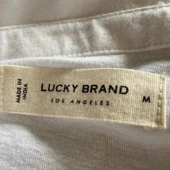 Lucky Brand |Knit Collared Button Up T- shirt - Picture 5 of 6